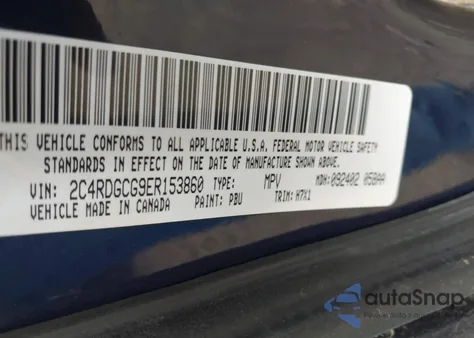 2014 Dodge Grand Caravan Sxt from USA, damaged, VIN 2C4RDGCG9ER153860